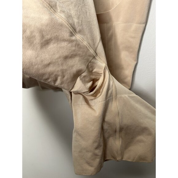 SPANX Sculpt OnCore Open Bust Mid Thigh Bodysuit Nude Slimming Shapewear Size XL - Picture 6 of 11